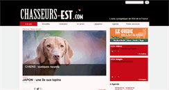 Desktop Screenshot of chasseurs-est.com